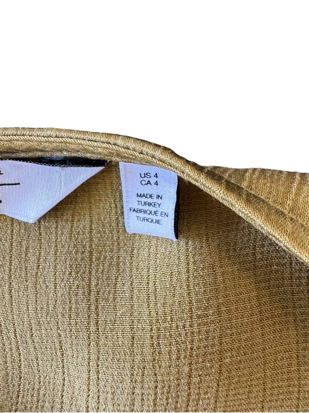 & Other Stories - Satin Wrap Midi Maxi Dress Olive Green Puff Sleeve Sz US 4 - Picture 8 of 9